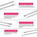 Xcello Blackhead Removal Needle Professional 4PCS Stainless Steel Blackhead Removal Kit - Buy Online on GoSupps.com