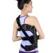 Spinal Back Orthosis Adjustable Scoliosis Corrector with Soft Shoulder Pads 3-point Mechanics Principle Structure and Relieve Pressure Adjustable 4 Levels Heighta and Position for Hunchback