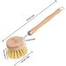 Dish Scrub Brush - Kitchen Scrub Brush | Solid Dish Scrubber Brush with Wear-Resistant Sisal Material Bristles and Design for Pot Ruftup - Buy Online on GoSupps.com