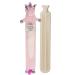 Extra Long Hot Water Bottle Super Soft Novelty Plush Cover Natural Rubber 2L Capacity 72cm Long Perfect for Pain Relief on Aches or Injuries (Unicorn) Unicorn - Pink