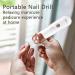 Professional Electric Manicure Pedicure Kit - Cordless Nail Drill Machine with 5 Speeds for Nail Care - White - Buy Online on GoSupps.com