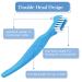 Jutieuo 8Pcs Denture Care Kit for Travel - Denture Bath Cups, Dual-Headed Toothbrushes, Portable Brush Boxes, Retainer Holder Boxes - Blue - Buy Online on GoSupps.com