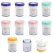 Homury contact lens container contact lenses container set: 10 pieces of color contact lenses storage with tweezers and suction cups lenses glasses cleaning box contact lenses storage