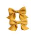 2pcs Hair Bows Alligator Clips Barrettes Alligator Hair Clips Hair Accessories Bowknot Barrette Small Non-slip Bow Hair Clips Cute Ponytail Barrettes for Teens Women Wear Clips(Yellow) 4