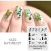 Kads Nail Stamping Plate NA027 - Floral Nature Stencil Design for DIY Nail Art & Decoration | International Shipping - Buy Online on GoSupps.com