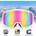 EXP VISION OTG Ski Goggles for Men Women | Anti Fog UV Protection | A-White Frame Pink - Buy Online on GoSupps.com
