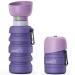 Pecute dog water bottle foldable drinking bottle dogs for on the go safe non-toxic pet water bottle suitable for outdoor dog crafts training and other outdoor activities purple XL (850ml) Lila