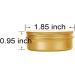20 Pcs Gold 1-Ounce Aluminum Tin Jars | Refillable Round Containers for Cosmetic Lip Balm and Cream | 30ml Screw Lid Bottles - Buy Online on GoSupps.com