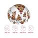 Pizza Pattern Shower Cap | Elastic & Reusable | Fits All Head Sizes | Waterproof & Quick Drying - Buy Online on GoSupps.com