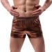 Duohropke men's shine metallic shorts hot pants leather optics boxer shorts trunks glitter beach swimming shorts sport gym jogger short trousers m coffee
