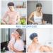 URAQT Waterproof Shower Caps for Women 6 Pack - Reusable, Elastic Band, Large Plastic, Bath Caps for Home, Spa, Salon - Keep Hair Dry - 6 pcs - Buy Online on GoSupps.com