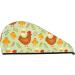 Cute Chicken Microfiber Hair Towel Wrap | Super Absorbent Coral Velvet Quick Dry Cap for Women with Long Curly & Thick Hair - Buy Online on GoSupps.com
