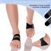 Unisex Arch Support Bands for Flat Feet & Plantar Fasciitis - Adjustable Compression Orthotics for Men & Women (Black 1 Pair - Buy Online on GoSupps.com