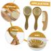 Hohopeti 1 Set Wooden Baby Hair Care Brush & Comb Kit - Baby Shower Gift - Buy Online on GoSupps.com