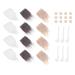 Milist 1 Set Pre-Cut Gnom Bart Bart Fellfell fabric Fell Jotty Gnome Bart Material Santa Claus mustache with wooden ball for cosplay costume trade white