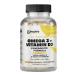 GINSPIRE NUTRITION Dr. Seinfeld Vegan Algae Omega 3 and Vitamin D3 Supplement for Men and Women 90Ct