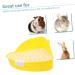 BELLIFFY Box Rabbit Toilet Ferret Litter Sand Bath for Hamsters Dwarf Hamster Toilet Bunny Potty Rat Plastic 25X19X10CM Yellow - Buy Online on GoSupps.com