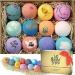LifeAround2Angels Bath Bombs Gift Set 12 USA made Fizzies Shea & Coco Butter Dry Skin Moisturize Perfect for Bubble & Spa Bath. Handmade Birthday Mothers day Gifts idea For Her/Him wife girlfriend