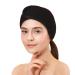 3 Pcs Spa Headband with Ponytail Hole for Women - Microfiber Hair Band for Face Washing and Makeup - Black/White/Gray - Buy Online on GoSupps.com