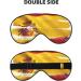 Spain Flag Eye Mask | Soft & Adjustable Nighttime Comfort | Unisex Sleep Mask - Buy Online on GoSupps.com