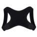 YMGSCC Posture Corrector Adjustable Back Support Belt Spine Back Shoulder Brace Support Belts Adult Invisible Hunchback Belts(A Black XL) X-Large A Black