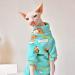 TENGTUD Hairless Cat Clothes Sphynx/Devon Cat Super Soft and Thick Furry Shirt-L_green - Buy Online on GoSupps.com
