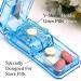 Buy Pill Cutter & Splitter for Easy Cutting of Small/Large Pills | Keychain Pill Holder Included | Made in USA - Buy Online on GoSupps.com
