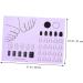 POPETPOP Silicone manicure pad fingernail mat silicone acrylic nail mat manicure mat silicone manicure art mat manicure tools acrylic manicure mat Silica gel coloring nail polish purple 28x20cm Purple - Buy Online on GoSupps.com