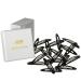 HAARallerliebst hair clips oval (20 pieces | black | approx. 6 cm) including box for storage (box color: white)