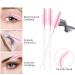 53PCS Lash Shampoo Brush Set - 50 Disposable Mascara Wands Facial Cleaning Brushes & Lash Wash Bottle for Eyelash Extensions - Pink-A - Buy Online on GoSupps.com