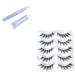 Wild natural hair flu false eyelashes One piece fox eyelashes 12mm Fox eyelashes 5 pairs (complimentary tweezers + glue)