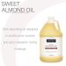 Bon Vital' Sweet Almond Oil 1 Gallon - Skin & Hair Moisturizer, Massage Oil, Carrier Oil - 100% Pure Therapy Oil - Buy Online on GoSupps.com