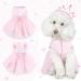 Luxury Dog Wedding Dress - Stylish Pink Puppy Skirt & Evening Dresser for Small Dogs | Perfect Summer Bowknot Outfit for Little Girls - Buy Online on GoSupps.com
