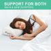 Premium Memory Foam Knee Pillow for Side Sleepers - Sciatica Pain Relief - Leg Pillow for Sleeping - Buy Online on GoSupps.com