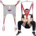 Divided Leg Sling Patient Lift Sling with Commode Opening Transfer Sling Shower Sling Toilet Sling for Medical Disabled Full Body Sling load-230kg/507 Lbs L