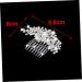 Angoily Bridal Wedding Hair Comb Slide Clip Rhinestone Hair Comb Floral Rhinestone Hair Pin Silver Accessories Bride - Buy Online on GoSupps.com