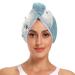 Polar Bear Hair Towel 2 Pack Super Absorbent Hair Drying Towel Quick Dry Hair Turbans Head Towel with Button Twisty Wrap for Women Girls