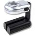 Portable Mini Three-Folding 10X Magnifier Zinc Alloy Magnifier with Scale for Textile Optical Tool Full of Stars