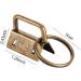 Qovydx 1 Inch Key Fob Hardware Kit - Bronze Keychain Fob Wristlet Bulk Set with Key Ring for Lanyard - Buy Online on GoSupps.com