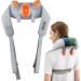 AllJOy neck massage device with warmth wireless shiatsu 4d experts knead massager for neck back legs shoulder shoulder massage device relief pain gifts for men women gray