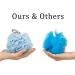 4 Pack Extra Large Bath Loofah Sponge Set - Mesh Pouf Scrubber for Shower, Pink White Blue Green - Buy Online on GoSupps.com