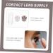 Buy Solustre 3-Piece Cardboard Contact Lens Holder Set - Eye Care Organizer Clear ABS Plastic Lens Storage Container - Perfect for Tweezers Kits & Supplies - Buy Online on GoSupps.com