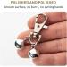 AUTUUCKEE 2pcs Super Loud Dog And Cat Bells For Collars Pet Trackers And Falcons Durable Collar Charm D-Ring+Split Ring Silver+antique Brass - Buy Online on GoSupps.com