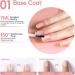 PEACECOLOR 7ML Base and Top Coat 8ML Nail Prep Dehydrator and Primer Kit Shine Glossy Finish and Long Lasting Gel for DIY Nail Art Design at Home Beauty Gifts color 199 - Buy Online on GoSupps.com
