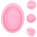 Mipcase 2pcs Cleaning Pad Makeup Brush Scrubber Bowl Beauty Tools Cleaning Scrubber Makeup Brush Scrubber Mat Silicone Makeup Brush Scrubber Folding Tool Cleaner Pink Silica Gel Cosmetic - Buy Online on GoSupps.com