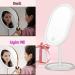 CigyYogy LED Makeup Mirror with Lights - Handheld Portable for Home, Office, Bedroom - White - Ideal Gift for Women and Girls - Buy Online on GoSupps.com