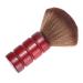 DOITOOL Neck Dust Brush Face Cleaner Brush Hair Sweep Hairbrush Barber Neck Brush Barber Face Brush Barber Tool Duster Fiber Hair Brush Red Broken Hair Wooden Handle Brush Bamboo