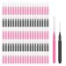Yssevlon Eyebrow and Lash Spoolie Mini Brush Set 150 Pieces with Protective Caps Essential for Brow Lamination & Lash Lift Tools