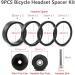 9PCS Saipe Aluminium Alloy Bike Headset Spacer Kit 1-1/8 inch 28.6mm - Black - Buy Online on GoSupps.com