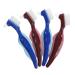 GARVALON 4 pieces older prostheses toothbrush cleaning tools for prostheses travel sizes toothbrush prosthesis cleaning prosthesis cleaner brush prosthesis brushes toothbrushes retainer